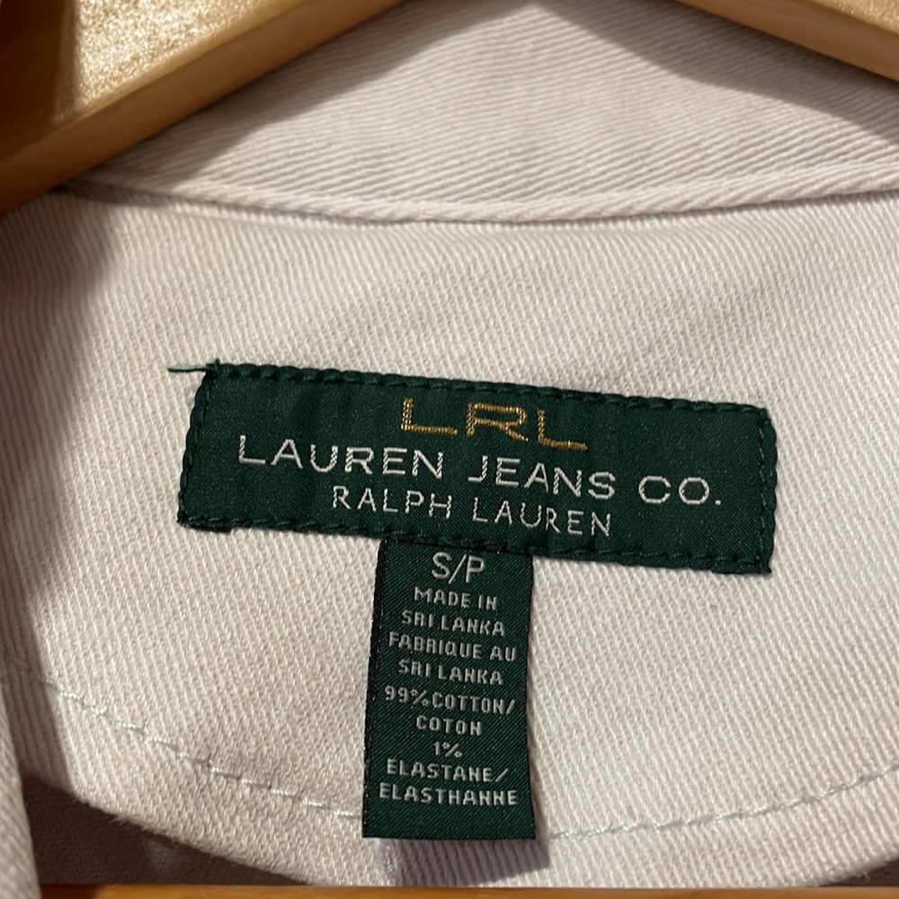 Ralph Lauren White Jean Jacket, women SP - Picture 6 of 6